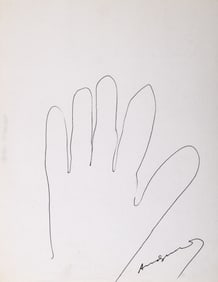 Outstanding collection of sketches and tracings of hands by major 20th-century artists