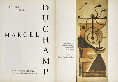 A monograph on Duchamp, signed by the artist