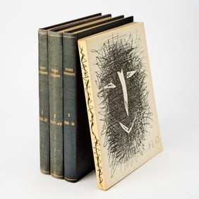 The four volumes of the Mourlot catalogue of Picasso lithographs