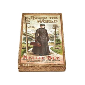 A board game based on journalist Nellie Bly's trip around the world
