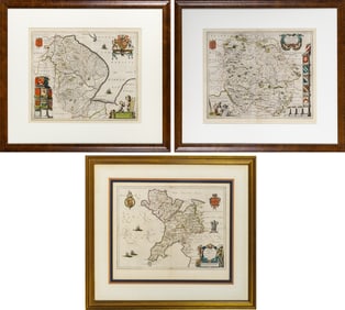 Three Dutch maps of English Counties