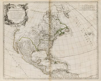 A French map of North America at the time of the French & Indian War