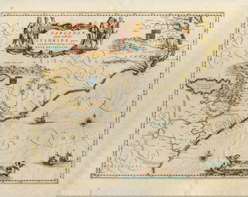 Jan Jansson: Virginiae patis australis, et Floridae partis orientalis... 1639