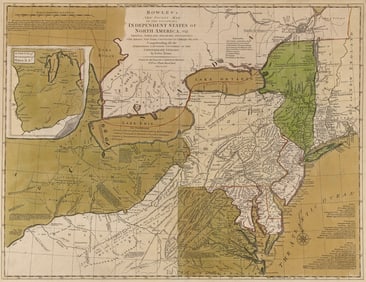 The Carrington Bowles piracy of Evans, published after the Treaty of 1783