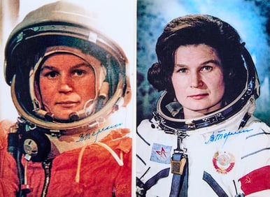 Signed photographs of Valentina Tereschkova, the first woman in space