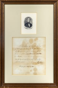 John Tyler document signed as President