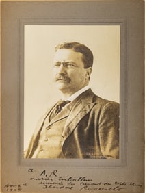 An unusual Roosevelt inscription in French, signed during his first term