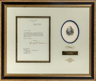 A letter from Dwight D. Eisenhower as President