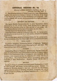 A rare and ephemeral piece of Confederate printing