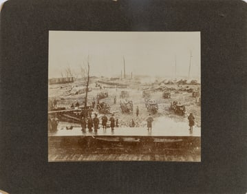 Civil War Photograph of the Camp at Johnsonville