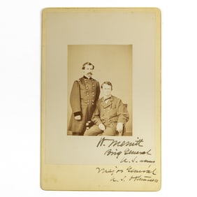 Two Wesley Merritt cabinet cards - one signed by Merritt