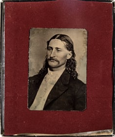 Tintype of folk hero "Wild Bill" Hickok