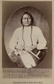 A cabinet card of Sitting Bull