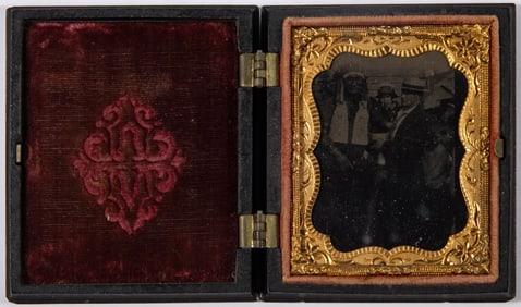 Tintype of Sioux Chief Iron Tail