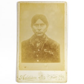 Rain-in-the Face and the Apache Kid cabinet cards