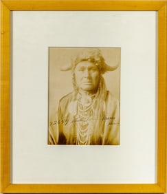 Photograph of White Man Runs Him, one of Custer's scouts