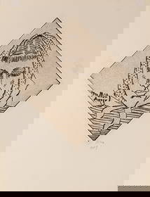 Milton Avery (1885-1965): MARCH WITH BABUSHKA (HEAD OF MARCH) (LUNN 27)Drypoint, 1948, on wove paper, with printed signature, with full margins, unframed.Plate 9 3/4 x 9 5/8 inches; 238 x 244 mmSheet 14 15/16 x 11 7/16 inches;