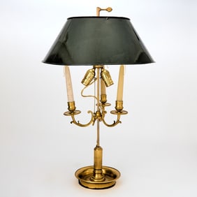 Louis XVI Style Gilt Bronze Bouillotte Lamp