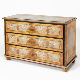 Continental Neoclassical Painted Commode