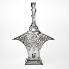 Gorham Sterling Silver Large Bridal Basket Centerpiece