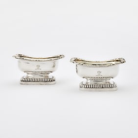 Pair of George III Sterling Silver Open Salts