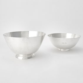 Two Tiffany & Co. Sterling Silver Centerpiece Bowls