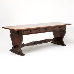 Italian Renaissance Style Walnut Refectory Table