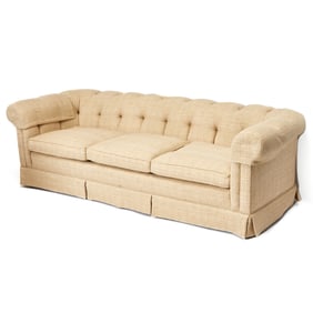 Upholstered Tufted Sofa