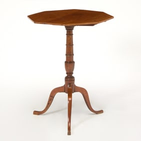 Chippendale Fruitwood Tripod Table