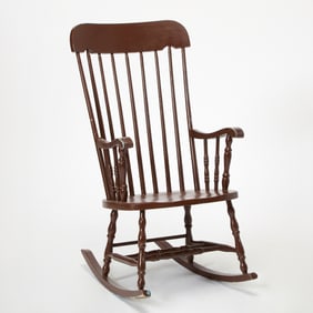 Painted Wood Windsor Style Rocking Chair