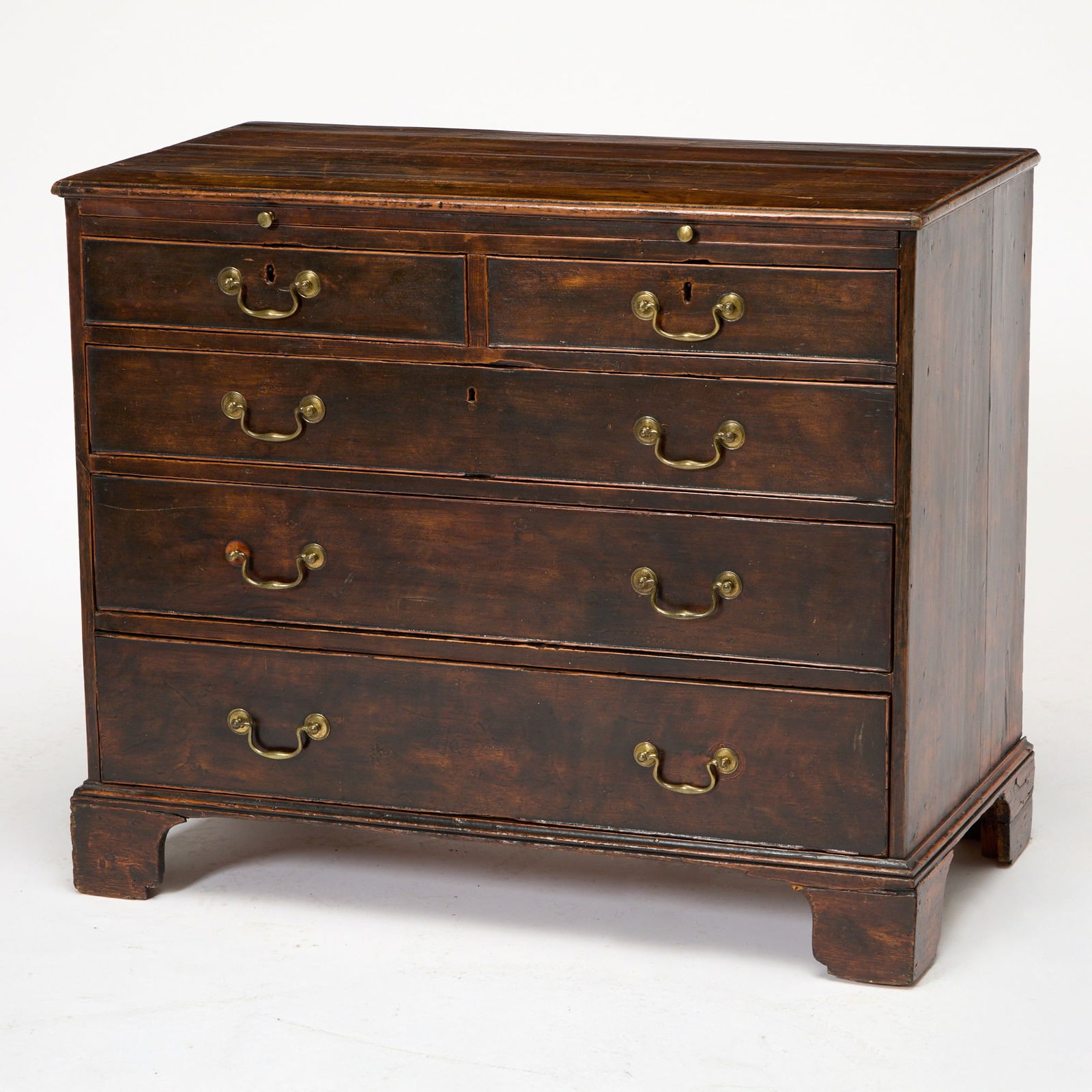 George II Style Walnut Chest of Drawers (1 of 7)