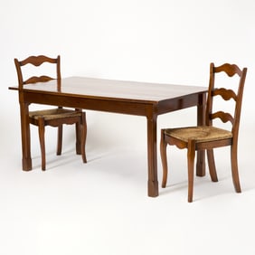 Provincial Walnut Dining Table