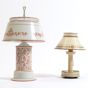 Two Tole Lamps