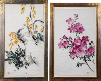 Two Chinese School Paintings 20th Century