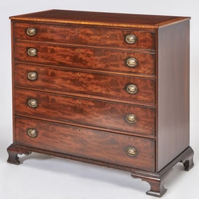 George III Inlaid Mahogany Bachelor's Chest