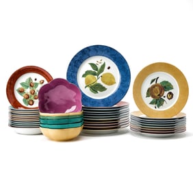Laure Japy for Limoges Porcelain Dinner Service