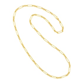 Tom Ford Gold Paper Clip Link Chain Necklace