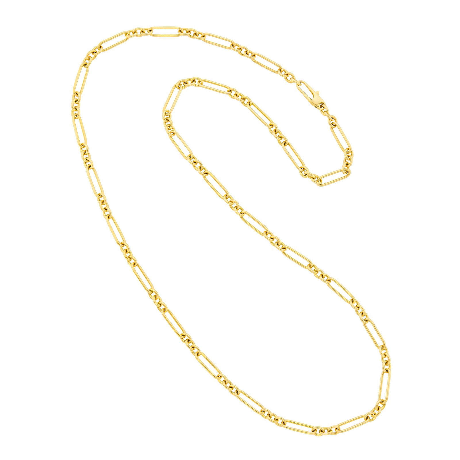 Tom Ford Gold Paper Clip Link Chain Necklace (1 of 1)