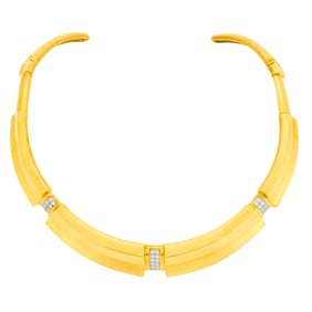 Gold and Diamond Necklace