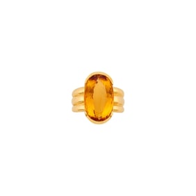 Gold and Topaz Ring