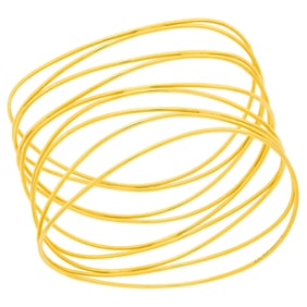 Tiffany & Co., Elsa Peretti Wide Gold Wire Cuff Bangle Bracelet