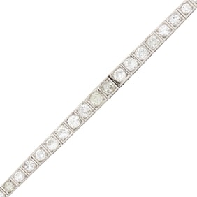 Platinum and Diamond Bracelet
