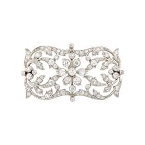 Tiffany & Co. Belle Époque Platinum, Gold and Diamond Brooch
