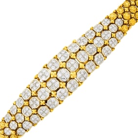 Two-Color Gold and Diamond Bracelet