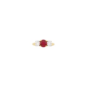 Tiffany & Co. Gold, Platinum, Ruby and Diamond Ring