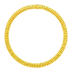 Henry Dunay Hammered Gold Necklace