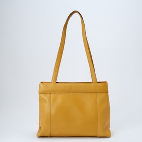 Bottega Veneta Yellow Embossed Leather Tote Bag