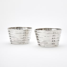 Pair of Tiffany & Co. Sterling Silver Baskets