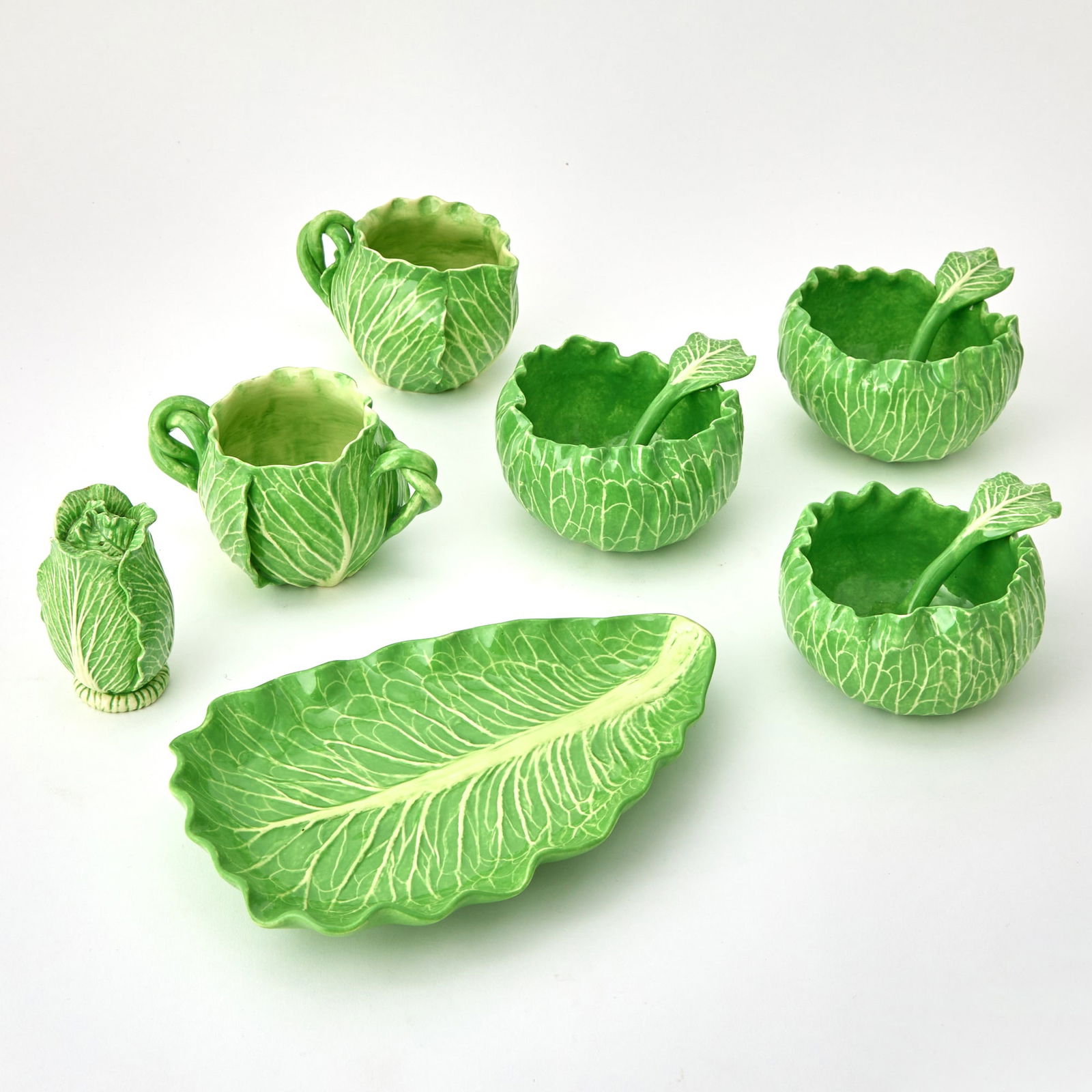 Group of Dodie Thayer Cabbage-Form Ceramic Table Articles (1 of 3)