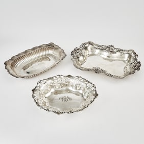 Group of Three American Sterling Silver Bowls